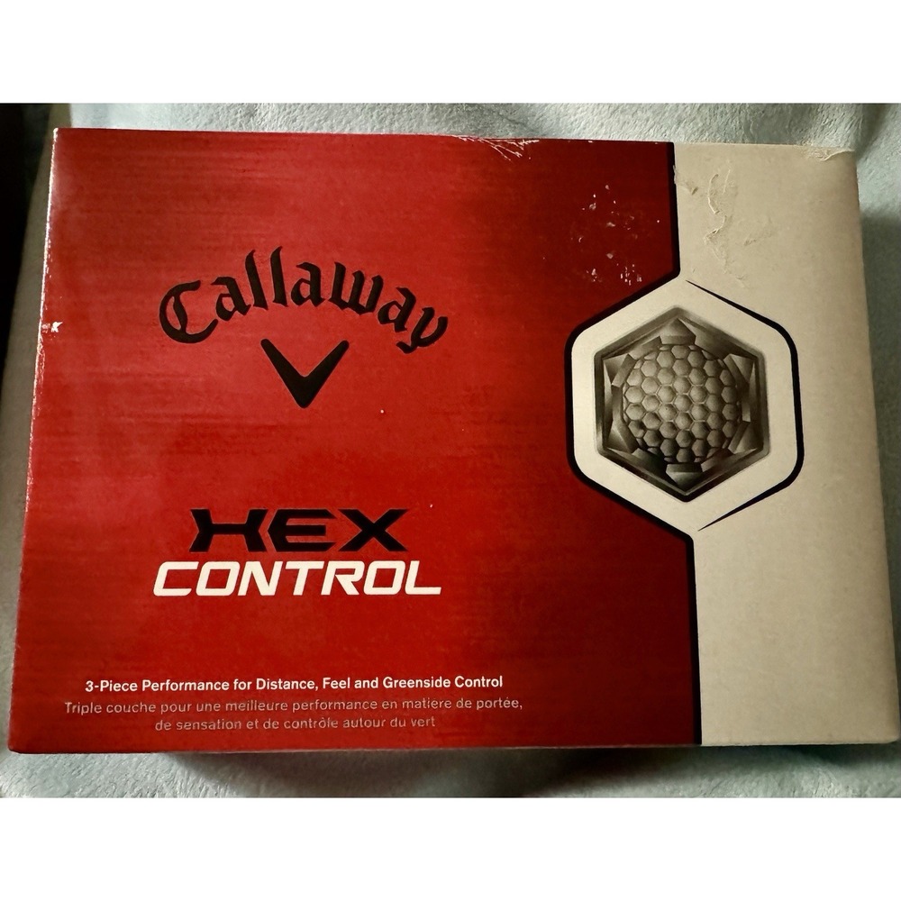 Callaway HEX Control 12 ct. (4‎ Boxes Of 3) White Golf Balls Open Box BRAND NEW